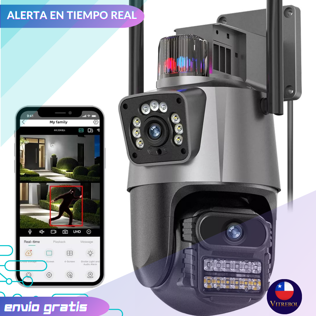Cámara de Seguridad Avanzada Visionaria 360 Observa cada rincón de tu hogar