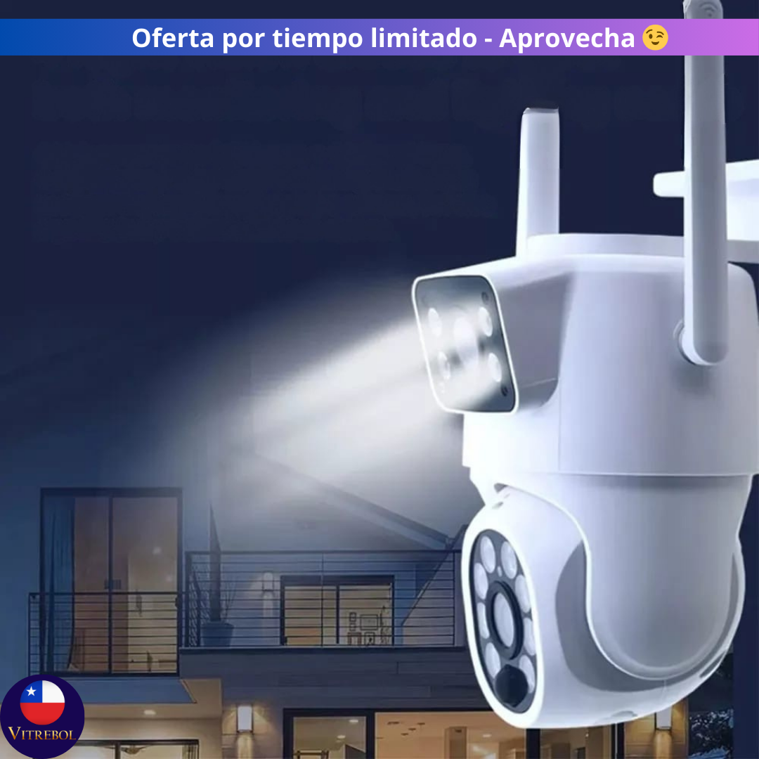 Cámara de Seguridad 4K con Panel Solar y SIM Card Móvil-