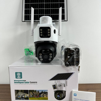 Cámara de Seguridad 4K con Panel Solar y SIM Card Móvil-