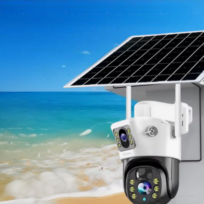 Cámara de Seguridad 4K con Panel Solar y SIM Card Móvil-