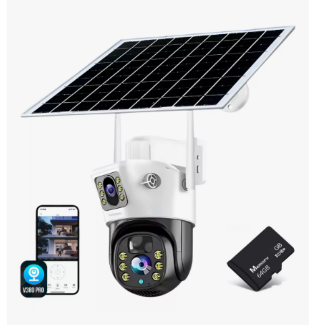 Cámara de Seguridad 4K con Panel Solar y SIM Card Móvil-